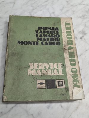 1980 Chassis Service Manual Impala Repair Chevrolet Camaro Malibu Monte Carlo