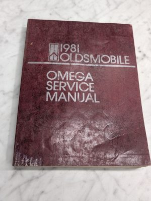 1981 Oldsmobile Omega Service Manual Repair Maintenance Shop General Motors