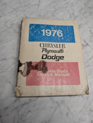 Chrysler 1976 Passenger Car Chassis Body Service Manual Repair Plymouth Dodge