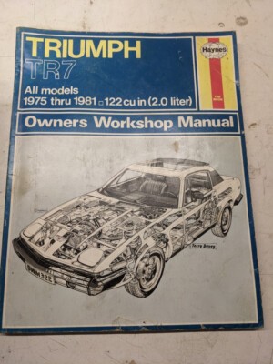 Haynes Triumph Tr7 All Models 1975-1981 Service Repair Workshop Manual Owner