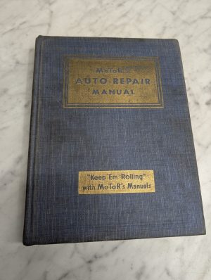 Motors Auto Repair Manual Ninth Edition First Printing March 1946 Usa Vintage