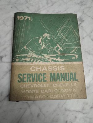 Chevrolet 1971 Chevelle Chassis Service Manual Monte Carlo Nova Corvette Camaro
