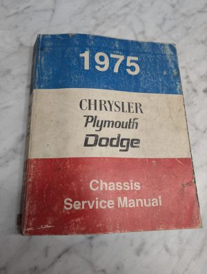 Chrysler 1975 Passenger Car Chassis Service Manual Repair Maintenance Shop