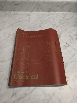 Ford 1974 Car Shop Manual Repair Maintenance Service Volume Iii Electrical
