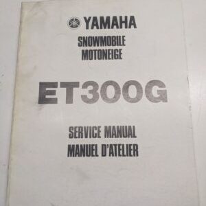Original Yamaha Oem Owner Service Manual Shop Book 1982 Et300G 8T5-28197-70