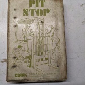 Clark Pit Stop Pocket Handbook 1976 Pocket Reference Fork Lift Specifications