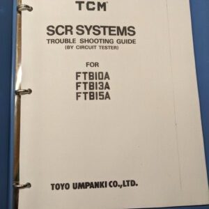 Tcm Fork Lift Truck Scr Systems Trouble Shooting Guide Manual Ftb10A Ftb13A 15A