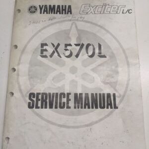 Original Yamaha Oem Owner Service Manual Shop Book 1986 Ex570L 82M-28197-20