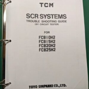 Tcm Fork Lift Truck Scr Systems Trouble Shooting Guide Manual Fcb10H2 15 20 25
