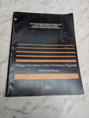 Ford Villager Powertrain Control Emissions Diagnosis Service Manual Repair 1994