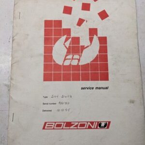 Bolzoni Service Manual Attachment Forklift Sideshift Su Su4 3608 Parts List Book