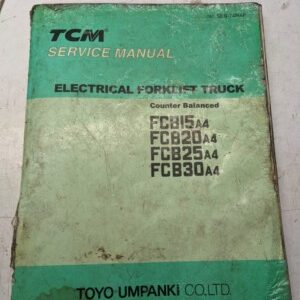 Tcm Fork Lift Truck Service Manual Fcb15A4 Fcb30A4 Fcb25A4 Fcb30A4 1998