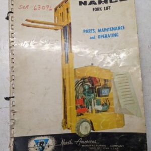 Namco Fork Lift Truck Parts Maintenance Operating