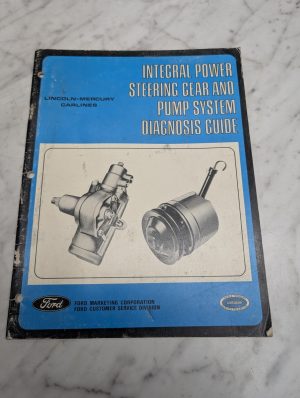 1971 Ford Power Steering Gear Pump System Diagnosis Guide Manual Lincoln Mercury