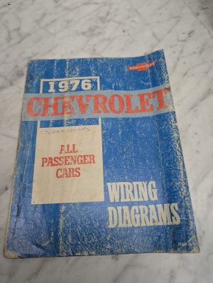 1976 Chevrolet All Passenger Cars Wiring Diagrams St334 76 Oem Manual R Eference