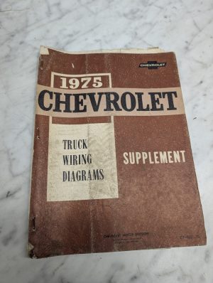 1975 Chevrolet Truck Wiring Diagrams Supplement St 352 75 Oem Manual Electrical