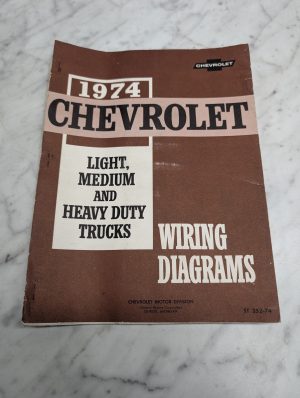 Chevrolet 1974 Light Medium Heavy Duty Trucks St 352 74 Wiring Electrical Manual