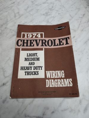 Chevrolet 1974 Light Medium Heavy Duty Trucks St 352-74 Wiring Diagrams Manual
