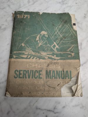 1971 Chassis Chevrolet Service Manual Repair Maintenance Shop Camaro Corvette
