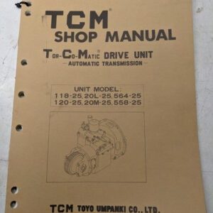 Tcm Shop Service Manual Transmission 118-25 20L-25 564-25 120-25 20M-25 558-25