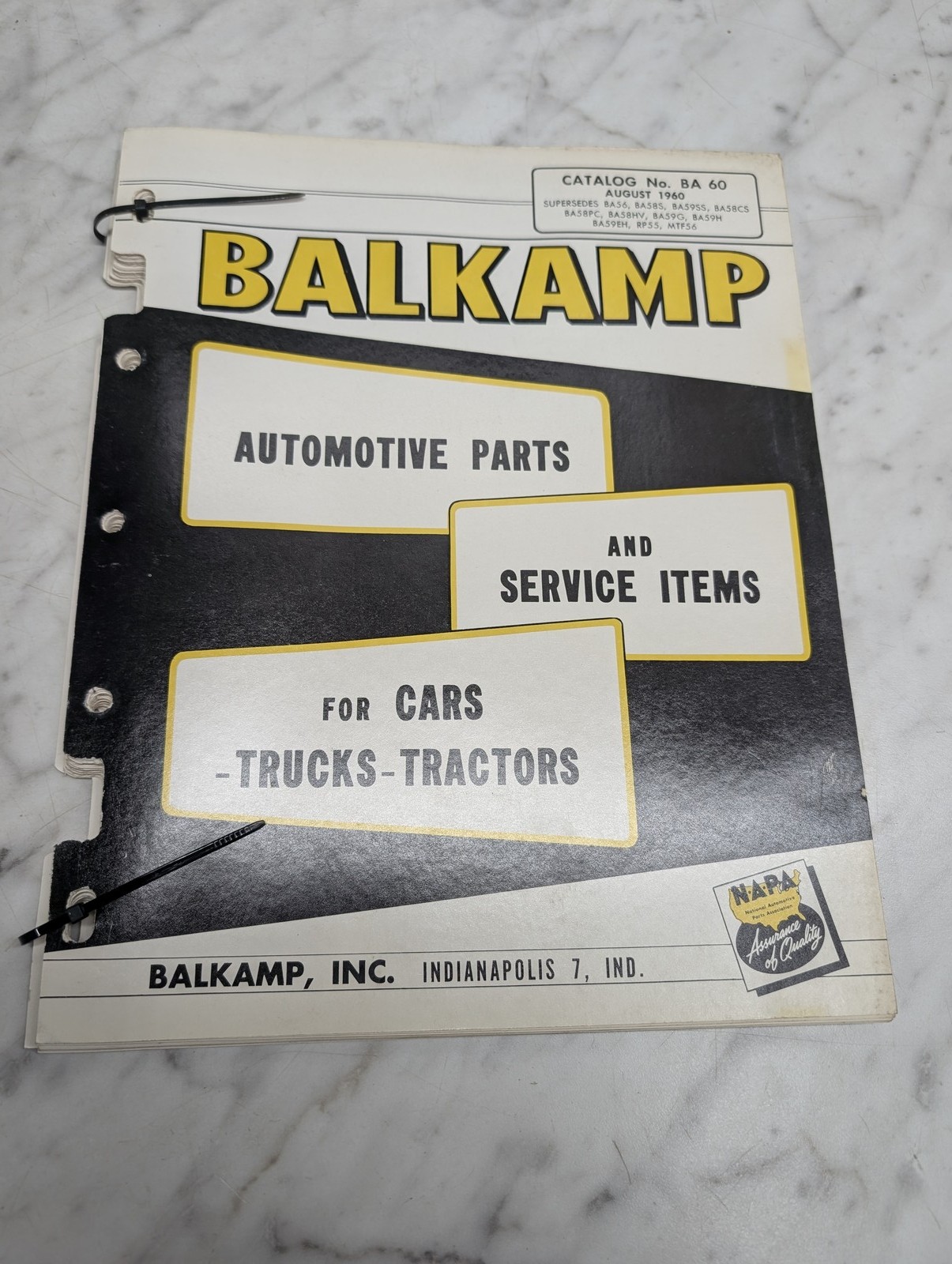 Balkamp Catalog No Ba 60 Automotive Parts Service Items Cars Trucks Tractors