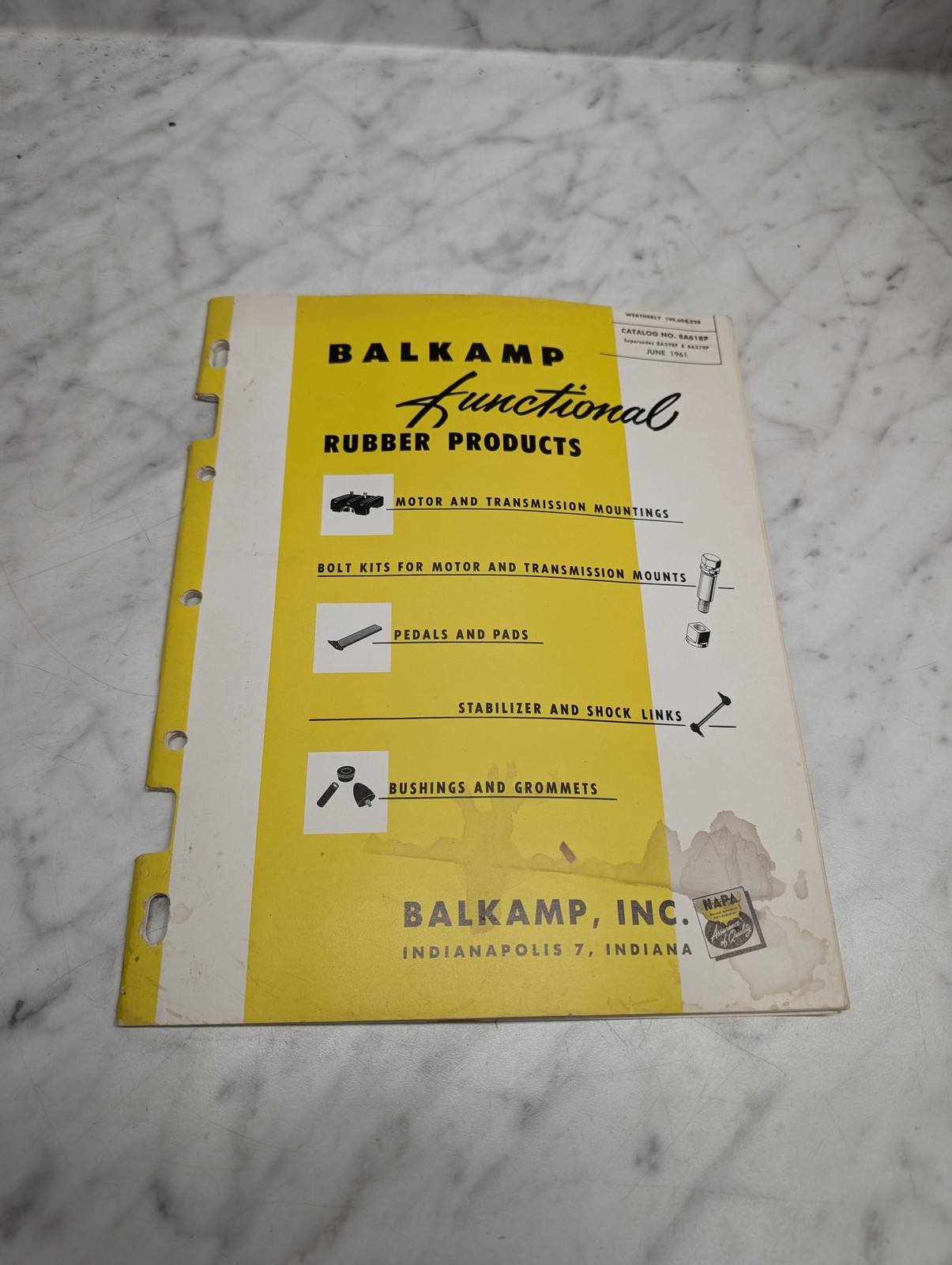 Balkamp Functional Rubber Products Catalog No 306116 Weatherly Y0 8002719