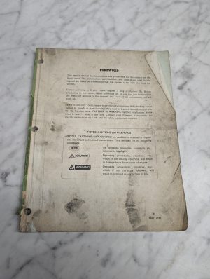 Mitsubishi Lift Trucks 4G33-32Fd 4G52-33Fd 4G-54 Service Repair Manual