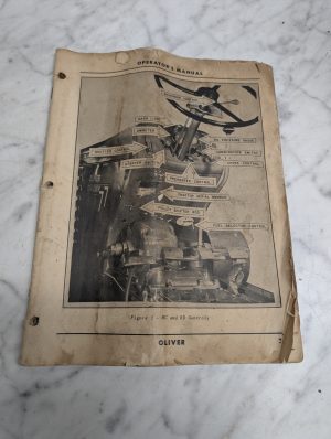 Oliver Operator'S Manual Owners Maintenance Book Row Crow Standard Industrial 77