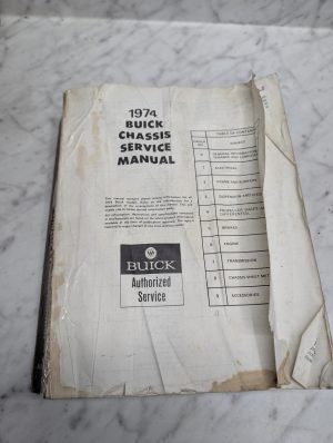 1974 Buick Chassis Service Manual Repair Maintenance Shop Authorized