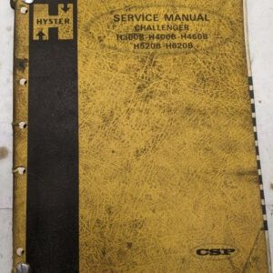 Hyster Fork Lift Service Repair Manual Challenger H360B H400B H460B H520B H620B