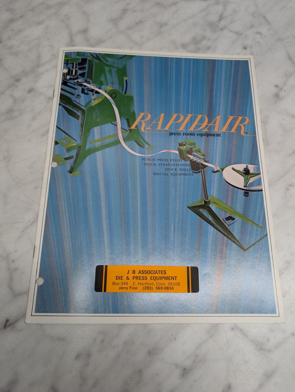 Rapidair Press Room Equipment Punch Feeds Stock Straighteners Reels Brochure