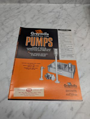 Graymills Pumps Centrifugal Type Catalog 6966 Literature Specs Features Info