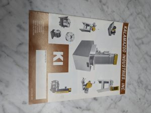 Kalamazoo Industries Ki Catalog K92 Abrasive Saws Belt Sanders Sales Brochure