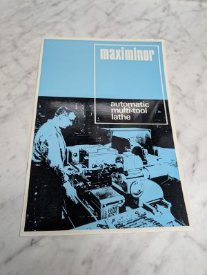 Maximinor Automatic Multi-Tool Lathe Sales Brochure Catalog Information