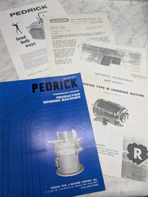 Pedrick Bulletin Compression Process Production Bending Machines Brochure