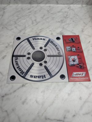 Haas Rotary Products Sales Brochure Catalog Information