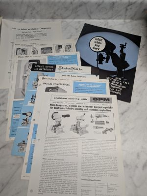 Stocker Yale Model 14M 10M Vh Optical Comparator Projector Sales Brochure