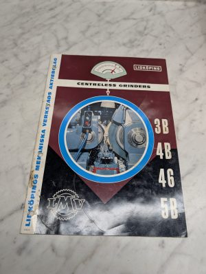 Lidköping 3B 4B 46 Centreless Grinders Mekaniska Verkstads Sales Brochure