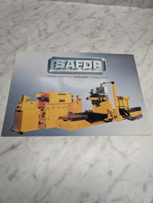 Safop Leonard 50/80 Cnc Sistema Di Tornitura Turning System Parisengo Brochure