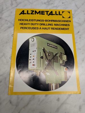Alzmetall Hochleistungs Bohrmaschinen Heavy Duty Drilling Machines P 100