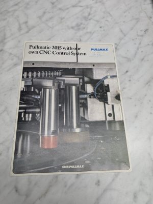 Pullmax Pullmatic 3015 Cnc Control System Smt-Pullmax 1975 1923 Sales Brochure