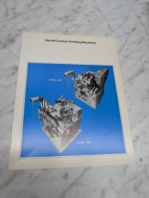 Harvill Model 500 1000 Contour Grinding Machines Sales Brochure Literature