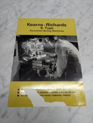 Kearns Richards S Type Horizontal Boring Machines Plessey Numerical Control