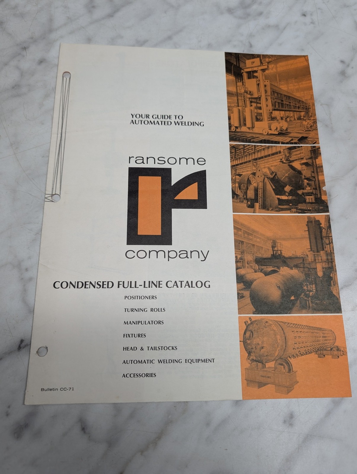 Ransome Condensed Full Line Catalog Bulletin Cc 71 Literature