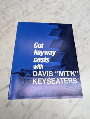 Davis Mtk Keyseaters Cut Keyway Costs Sales Brochure Literature