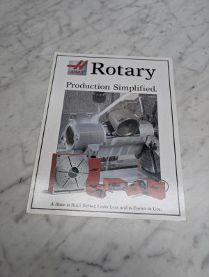 Haas Rotary Production Simplified Sales Brochure Literature