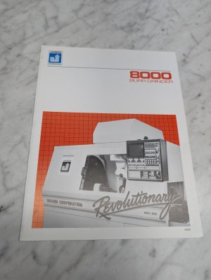 Unison 8000 Burr Grinder Model 9008 Revolutionary Sales Brochure Literature