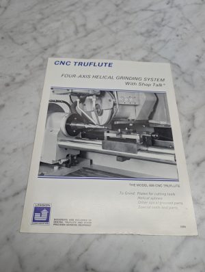 Unison Model 608 Cnc Truflute Four Axis Helical Grinding System Sales Brochure