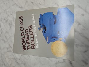 Reed World Class Thread Rollers Fiat Die Machines Sales Brochure Literature