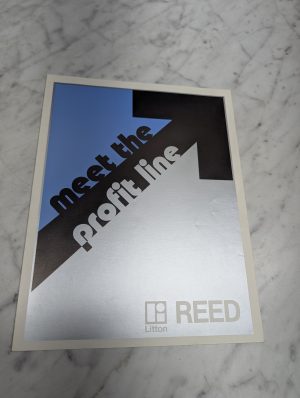 Litton Reed Meet The Profit Line Sales Brochure Literature A25 B112 B215 1982